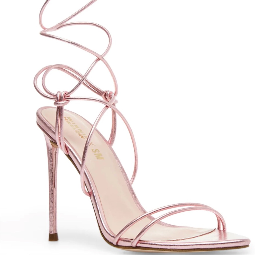 Steve Madden Winnie Harlow Pink metal